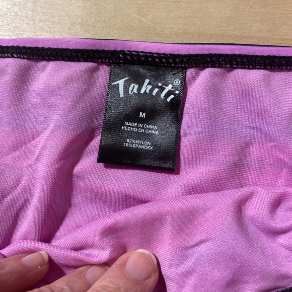 Tahiti Colorful Striped Bikini Bottoms size Medium (HF) - Picture 7 of 10